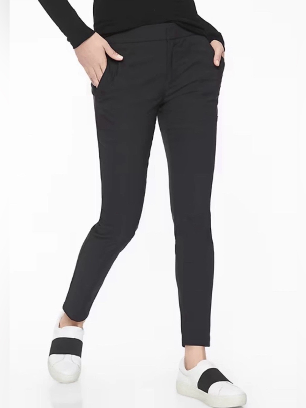 Athleta Wander Stash Skinny Hiker Pant Women’s Size 6 Black Midrise Travel Work